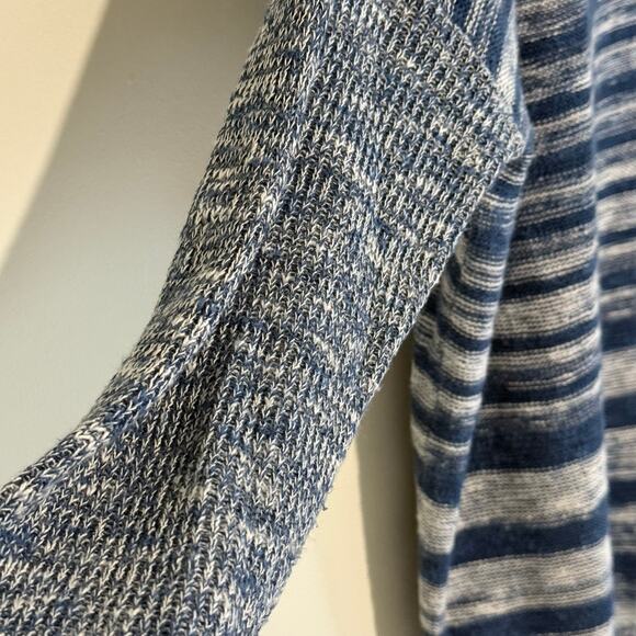 Eileen Fisher Scoop Neck Denim-Look Top/Lightweight Sweater - L - Picture 6 of 8